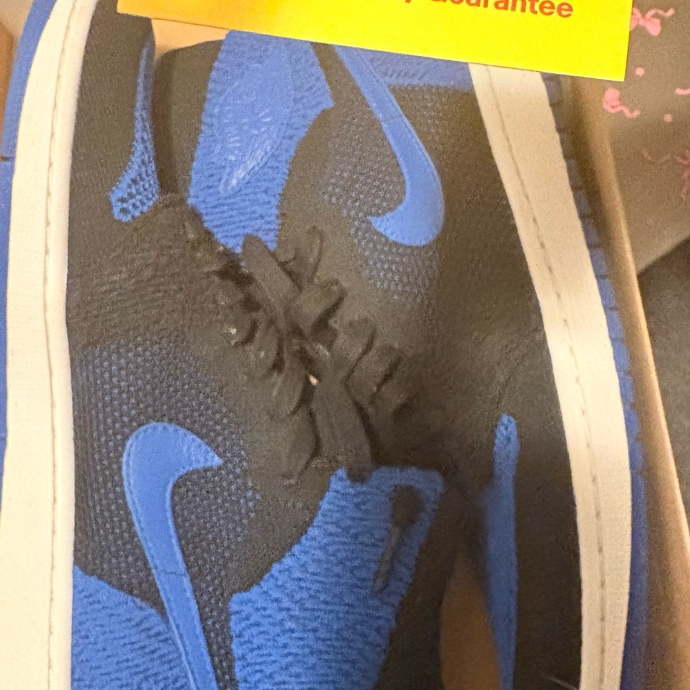 Blue and Black Jordan 
 Sneakers